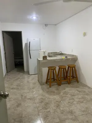 Una cocina o zona de cocina en Bungalow cielo azul