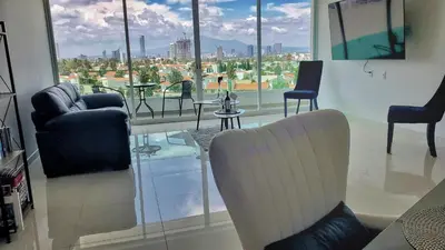 Zona de estar de Puebla Vista Malinche