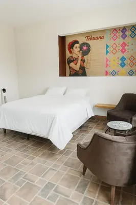 Cama o camas de una habitación en Casa Xochitl