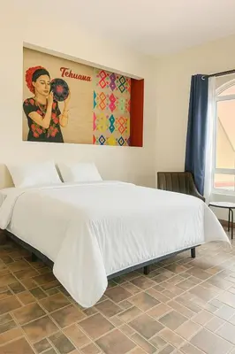 Cama o camas de una habitación en Casa Xochitl