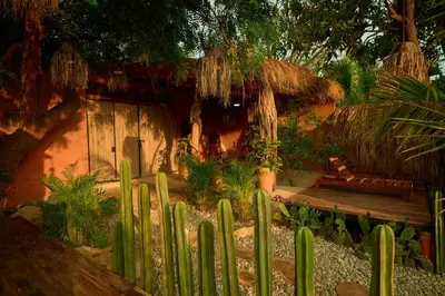 Jardín al aire libre en Punta Mozambique - Glamping de lujo con AC