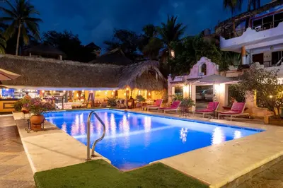 Piscina en o cerca de BEACH HOTEL INES en Zicatela