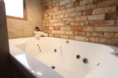 Un baño de Cabañas en Zacatlán-Rancho el Mayab