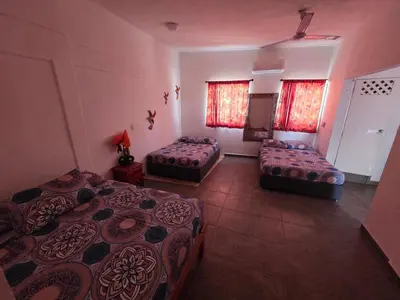Cama o camas de una habitación en Casablanca Bonfil