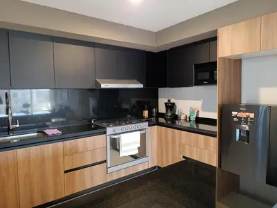 Una cocina o zona de cocina en Apartamento tranquilo y familiar
