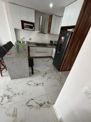 Una cocina o zona de cocina en Casa a Pie de Playa