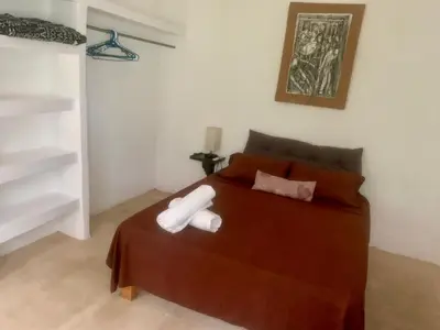 Cama o camas de una habitación en Casa del Alma