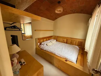 Cama o camas de una habitación en Casa Agaves Conjunto Habitacional