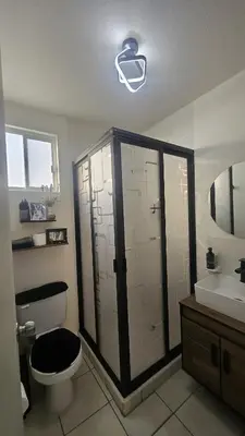 Un baño de Departamento y Terraza Privada, Grill, Alberca y Aire Acondicionado