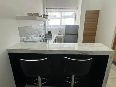 Una cocina o zona de cocina en Galaxy suites