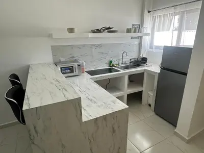 Una cocina o zona de cocina en Galaxy suites