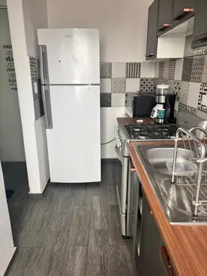 Una cocina o zona de cocina en Departamento a 5 minutos del Estadio GNP
