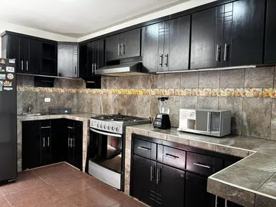 Una cocina o zona de cocina en Casa Bambú