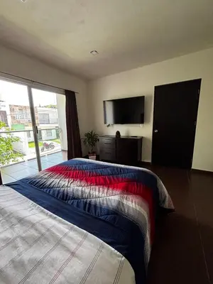 Cama o camas de una habitación en Casa Bambú