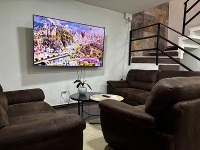 Zona de estar de Casa Bambú