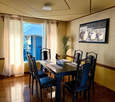 Una televisión o centro de entretenimiento en Residence in Chignahuapan