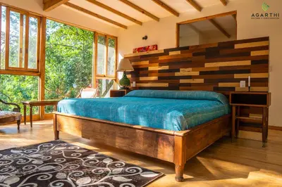 Cama o camas de una habitación en Agarthi