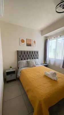 Cama o camas de una habitación en Casa Oasis Veracruzano