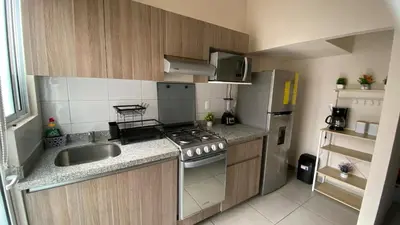 Una cocina o zona de cocina en Casa Oasis Veracruzano