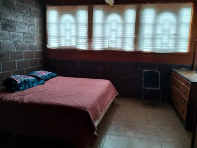 Cama o camas de una habitación en Cabaña Rùstica Amplia Céntrico TLAXCALA