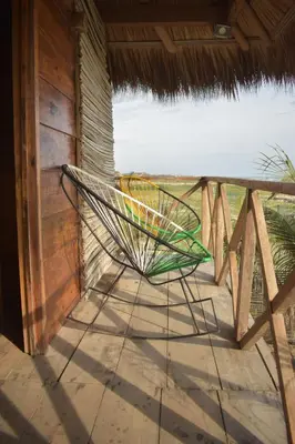 Un balcón o terraza de Yuku Vii Cabañas, Cerro Hermoso, Oaxaca