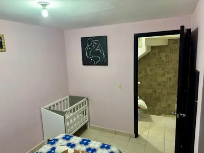 Cama o camas de una habitación en Casa amarilla Los volcanes