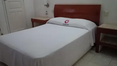 Cama o camas de una habitación en Hotel Coatza Inn