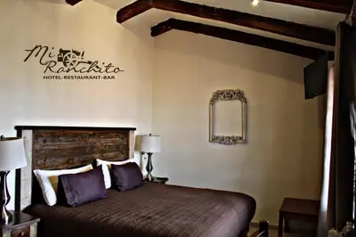 Cama o camas de una habitación en Mi Ranchito Chignahuapan Hotel