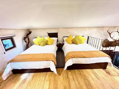 Cama o camas de una habitación en Apolo en ValQuirico