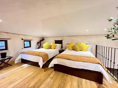 Cama o camas de una habitación en Apolo en ValQuirico