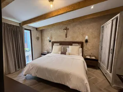 Cama o camas de una habitación en Apolo en ValQuirico