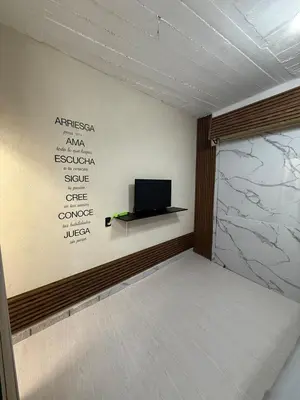 Cama o camas de una habitación en Mini Departmento