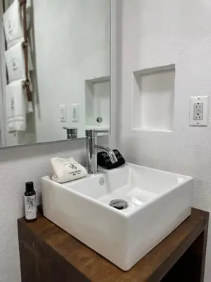 Un baño de Casa Madera 1C