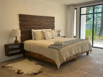 Cama o camas de una habitación en Casa Madera 1C