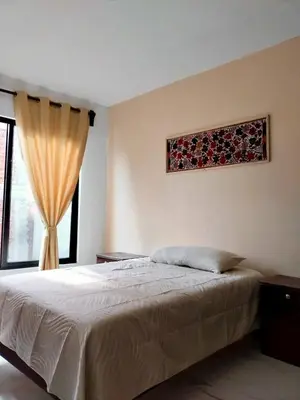 Cama o camas de una habitación en Spacious and private apartment