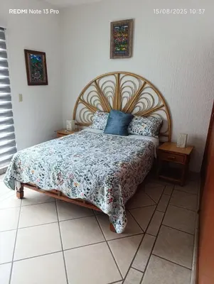 Cama o camas de una habitación en Casa Volcanes Lomas de Cocoyoc