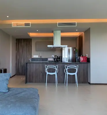 Una cocina o zona de cocina en Departamento en Playa en La Isla Residences Acapulco