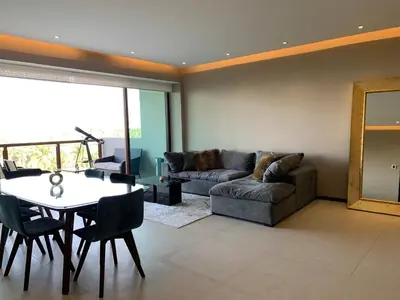 Zona de estar de Departamento en Playa en La Isla Residences Acapulco