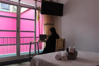 Cama o camas de una habitación en Casa Benelaa
