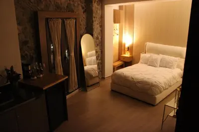 Cama o camas de una habitación en Loft de ensueño en el corazón de Val'Quirico