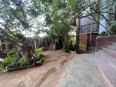 Jardín al aire libre en Charming Ocean View Apartment, Casa Xochi