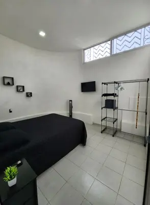 Cama o camas de una habitación en Atlixco Pueblo Magico