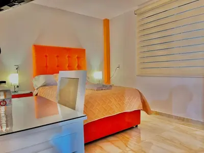 Cama o camas de una habitación en Mi bello Zacatlán-Suite Manzana Delicia
