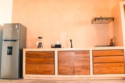 Una cocina o zona de cocina en Casa Chicatana