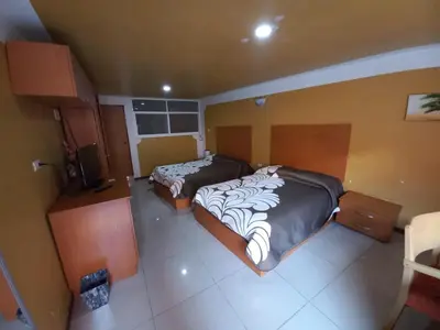 Cama o camas de una habitación en Hotel Mosjer