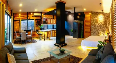 Zona de estar de Loft Suite Altitude Cabin