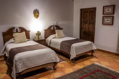 Cama o camas de una habitación en Hotel Casa Corazón Malinalco