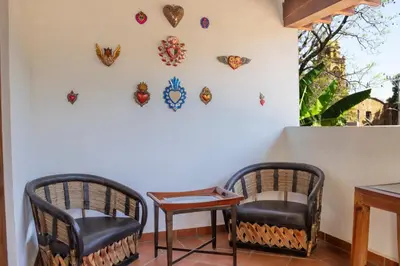 Zona de estar de Hotel Casa Corazón Malinalco