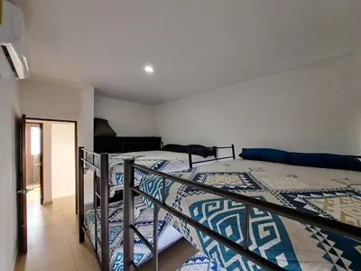 Cama o camas de una habitación en Private house with two pools for up to 25 people
