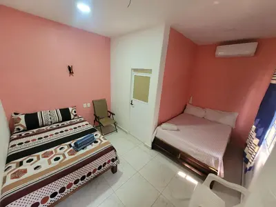 Cama o camas de una habitación en Lirio Acuático